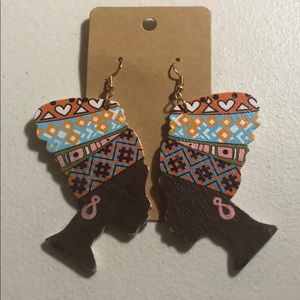 African Women Earrings